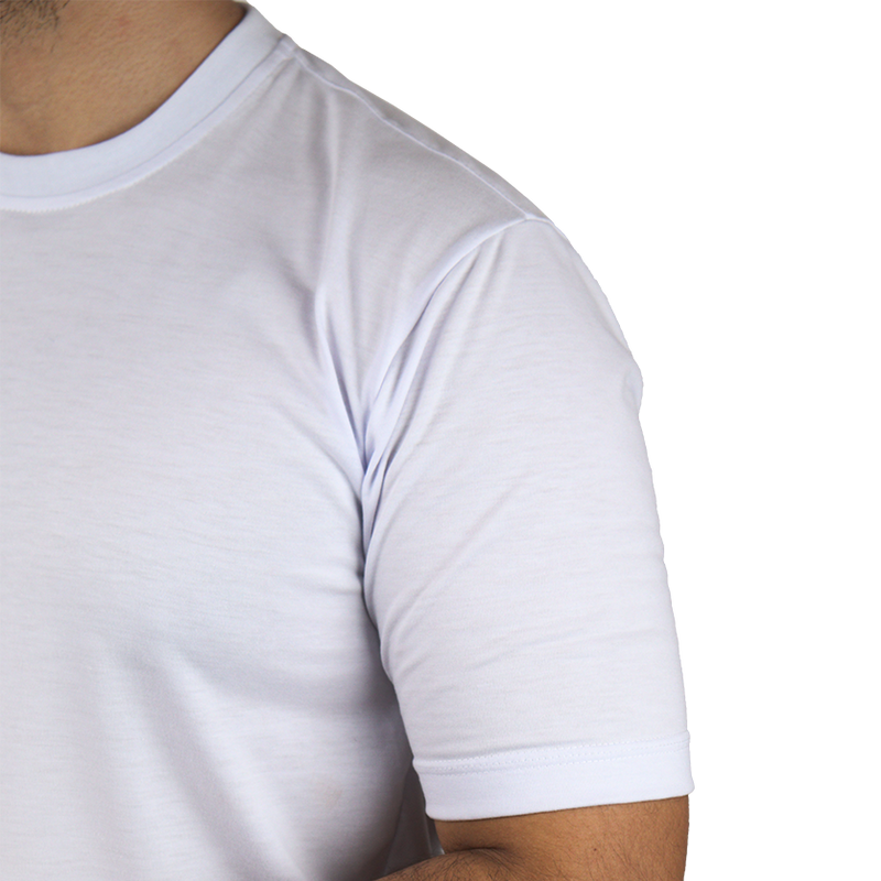 Camiseta masculina clássica manga curta gola careca