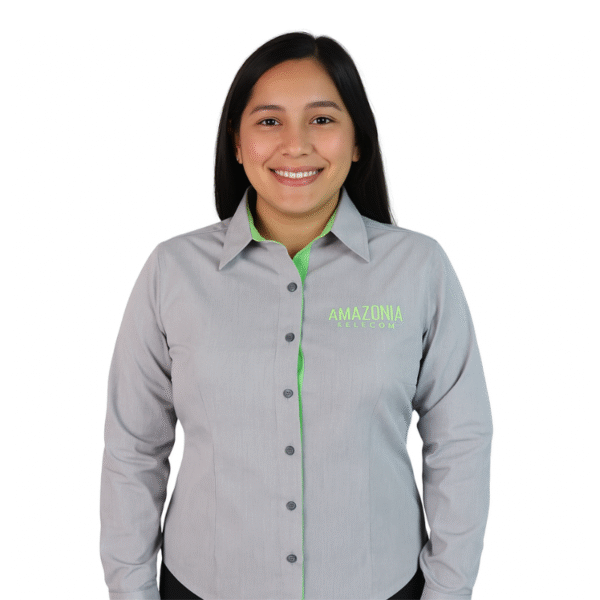 Camisa femina social Amazonia Telecom