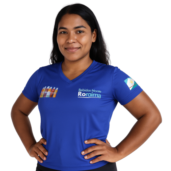 Camiseta feminina Bebidas Monte Roraima - Comemoração de 35 anos