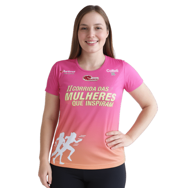 Camiseta feminina II Corrida das Mulheres que Inspiram - Paula Sá