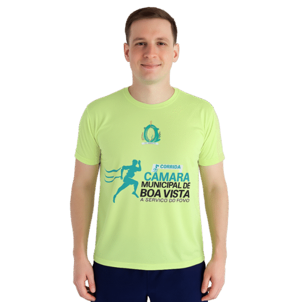 Camiseta masculina 1° Corrida Câmara Municipal de Boa Vista