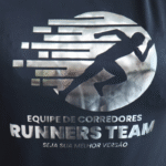 Camiseta feminina Equipe de Corredores Runner Team cor preta - Imagem 2