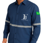 Camisa masculina social manga longa LB Construções e Engenharia - Imagem 3