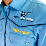 Camisa social masculina da Escola WW Drones - Imagem 2
